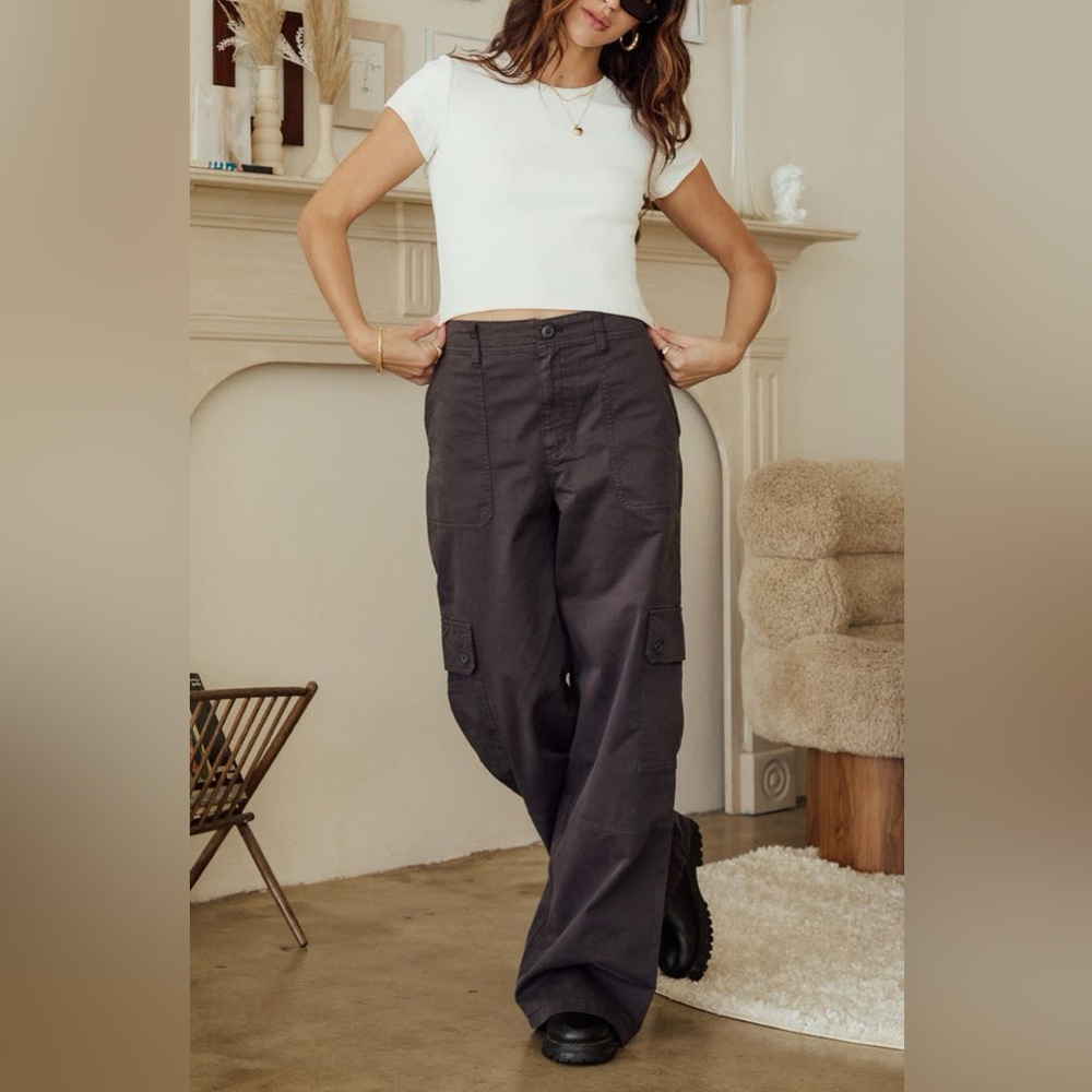 BP Compact Rib Crop‎ Baby Tee Women’s Size Medium